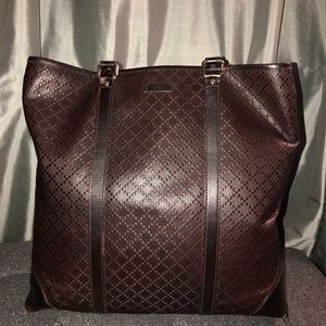 Authentic Gucci Tote w/ signature diamanté detail